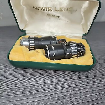 Vintage Wirgen Movie Lens Set Wide 1 1/2  & 6.5mm F:1.9 Wide Telephoto • $52.89