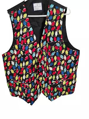 SUSLO Couture Mens Christmas Holiday Vest XL/44 • $21.99