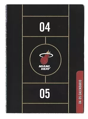 2004/05 Nba Miami Heat Schedule- Shaq/wade-spanish Version • $2.50