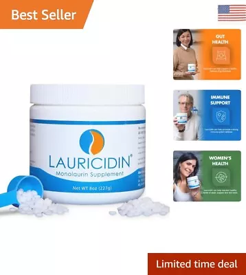 High Potency Monolaurin Supplement For Immune Support & Gut Health - 227g Jar • $59.99