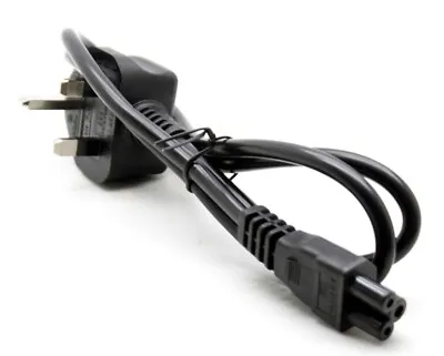 £4.99 • Buy New UK 3 Pin Mains Clover Leaf C5 Cloverleaf Power Lead Cord CE Cable For Laptop
