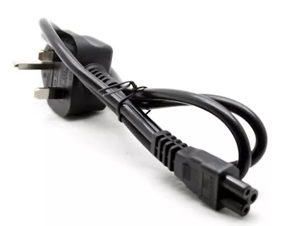 New UK 3 Pin Mains Clover Leaf C5 Cloverleaf Power Lead Cord CE Cable For Laptop • £6.99