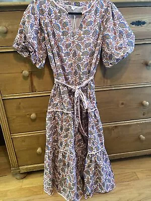 EUC Women’s Roller Rabbit Dress Size S Floral Puff Sleeve • $40