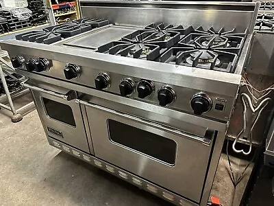 VIKING VGIC4876GSS - 48  PRO Gas Range Oven 6 Burners + Griddle Stainless • $5350