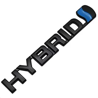 3D Metal Hybrid Emblem Badge Logo Decal Sticker For Universal Cars(Black Blue) • $3.98