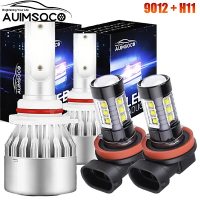 For Dodge Dart 2013-2015 LED Headlight & Fog Lights Bulbs Cold White 6000K Combo • $35.99