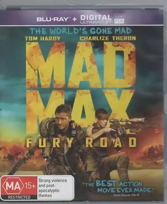 Mad Max Fury Road Blu-Ray   Digital Ultraviolet (Region B) DVD VGC • $15.90