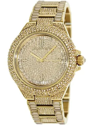 New Michael Kors Camille Goldpave Crystals Covered Bracelet Watch Mk5720 • $403.74