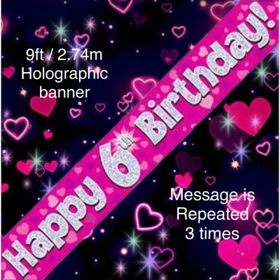 £2.49 • Buy 6th Birthday Pink Themed Party Decorations & Birthday Party Table Decorations