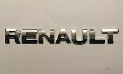 New Chrome 3D Self-adhesive Car Letters Badge Emblem Sticker Spelling RENAULT • £8.99