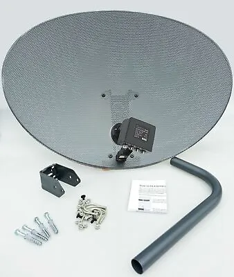 £194.99 • Buy 5 X Zone 2 Satellite Dish & Quad LNB For Sky / Freesat / Hotbird + 19.2 Astra
