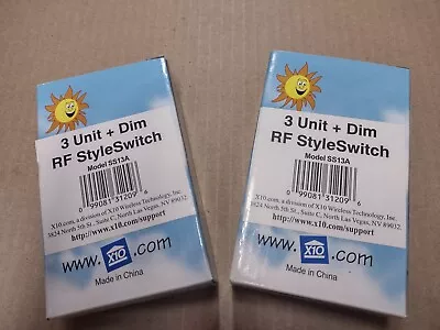 X10 3 Unit + Dim RF Style Switch. Model SS13A. Lot Of 2. • $30