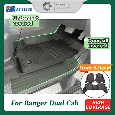 OAD Door Sill Covered 3D Floor Mats For Ranger PX PX2 PX3 Dual 2011-2022 • $220.50