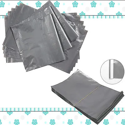£3.37 • Buy Grey Postage Strong Mailing Post Postal Plastic Poly Bags Self Seal All Sizes
