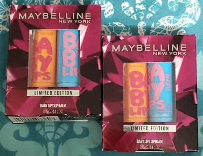 2X Maybelline Babylips Lip Balm Duo Sets Limited Edition QUENCHED/CHERRY ME • $10.50