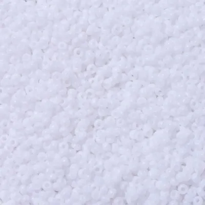 10g MIYUKI Round Seed Beads - Rocailles - 11/0 2mm - Opaque White (402) - P01127 • £3.89