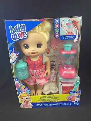 Baby Alive Magical Mixer 14  Girl Baby Doll Berry Shake With Blender With Extras • $51.38