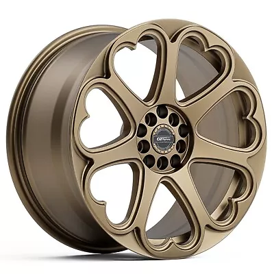 Gt Form Hearts Wheels Highland Bronze 18x8.5 +40 5x100-5x114.3 Jdm Car Rims • $1399