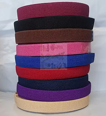 1 Inch 25mm Elastic Tape Stretch Therapeutic Waist Belts Straps Bunting Sewing  • £3.99