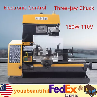 3 In 1 Electric Wood Metalworking Lathe Machine Micro Drilling Milling Machine • $1089.65