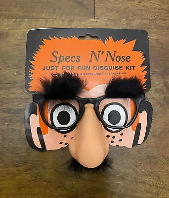 Vintage Nose N Specs Fun Disguise Kit Glasses Halloween Costume NOS • $23.99
