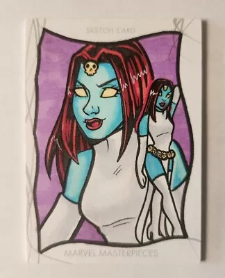 2020 Marvel Masterpieces Mai Irving X-Men Sketch Card Mystique • $64.99