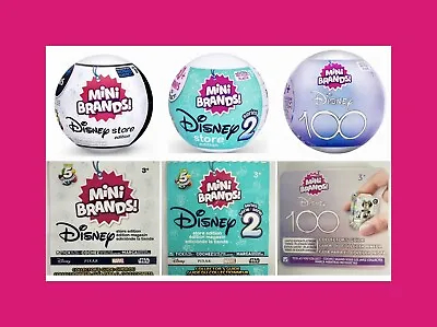 Mini Brands Disney 100 And Series 1 - 2 Choose! NEW Miniature ZURU Original Toys • $1.50