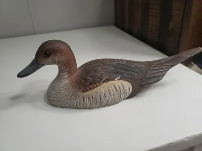 Vintage Pintail Hen 10.5  Duck Decoy By D. Doty Dated 2/21/88 Resin Hollow Body  • $58.49