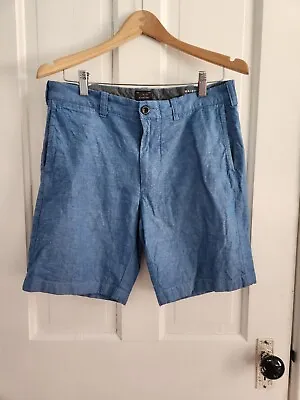 J Crew Mens Stanton Shorts Blue Sz 31 Inseam 9in Excellent Used Condition • $16