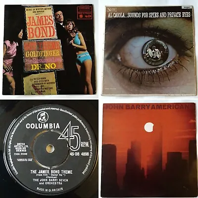 4x James Bond / John Barry Vinyl.  Al Caiola 007 Doctor No Spies. Soundtrack • £12.99