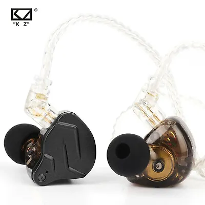 KZ ZSN Pro X Dual Driver 1BA+1DD Hybrid Metal Earphones HiFi In-Ear Monitor O8M8 • $20.99