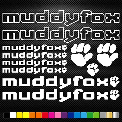 Fits Muddyfox Vinyl Stickers Sheet Bike Frame Cycling Bicycle Mtb Road • $15.42