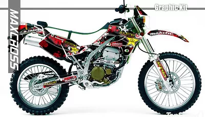 $144.46 • Buy Kawasaki Klx250sr 2005-2007 Klx250d-tracker 2004-2007 Maxcross Graphics Kit Rs1