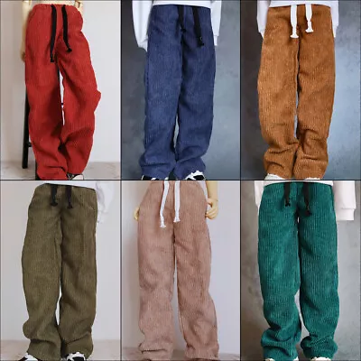 BJD Doll Clothes 1/41/3 Casual Corduroy Trousers DDMSD Uncle Wide Leg Pants SSDF • $19.79