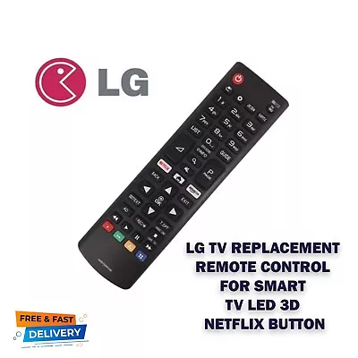 Universal LG TV REPLACEMENT REMOTE CONTROL FOR SMART TV LED 3D NETFLIX BUTTON Uk • £3.99