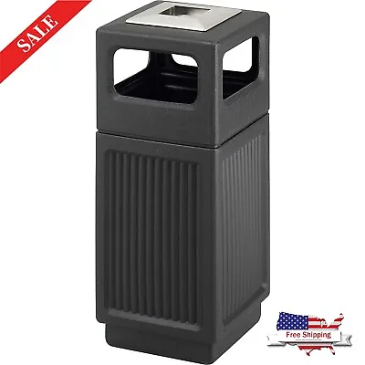 $143.99 • Buy Commercial Trash Can Restaurant Outdoor Large Garbage Waste / Recycle Bin, Black