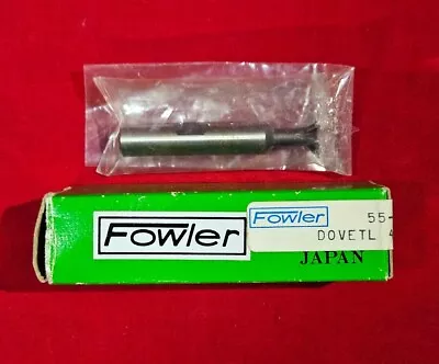 Fowler 1/2  X 45 Degree HSS Dovetail Cutter 3/8  Shank 55-721-005 - NEW • $24.99