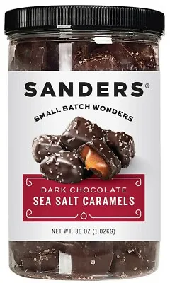 $24.99 • Buy Sanders Dark Chocolate Sea Salt Caramels 36 Oz