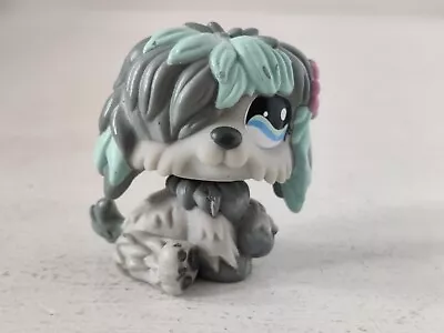 LPS Littlest Pet Shop #1513 Grey Teal Sheepdog Hasbro Free Shipping Worldwide • £11.99