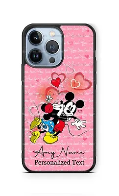 Classic Mickey & Minnie Mouse Love Phone Case For IPhone 15 Samsung S23fe Google • $17.98