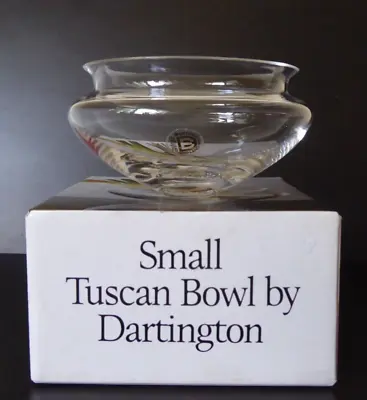 Vintage Dartington Crystal Small Tuscan Bowl By Frank Thrower FT 441 BNIB • £18