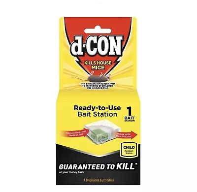 D-Con Ready-To-Use Indoor Child Resistant (1) Bait Station For Mice • $9