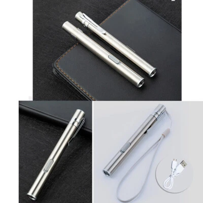 £3.99 • Buy LED USB Penlight Mini Diagnostic Medical Pen Torch Light, Rechargeable Pen Light