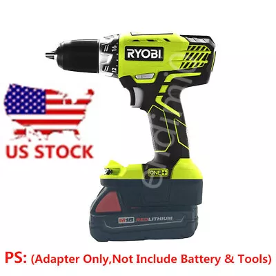 RYOBI 18V Tools Adapter Uses Milwaukee M18 RED Lithium Batteries (Adapter Only) • $18.88