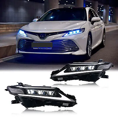 $659.99 • Buy LED Lexus Headlights For Toyota Camry 8Th Gen 2018-2022 Sequential Front Lamps