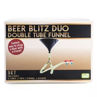 Beer Blitz Duo Double Tube Funnel BEER BONG : NEW • $40.99