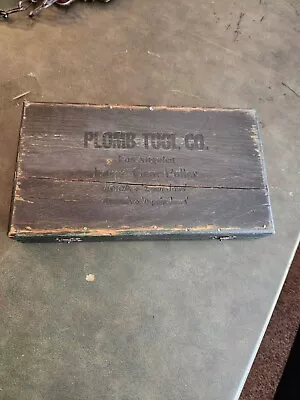 Vintage  Plomb  Tool  Co.  Large  Gear  Puller  Wooden  Tool  Box • $20.50