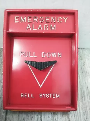 VTG Faraday Bell System Fire Alarm Pull Station “Emergency” BELL TELEPHONE COMP. • $79.98