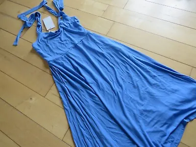 Michelle Keegan Ladies Blue Midi Summer Dress Uk10 Bnwt Stunning! • £8.50