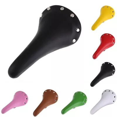Saddle Seat Fixed Gear MTB Fixie Bike Bicycle Cycling Vintage Retro Rivets Road • $27.49